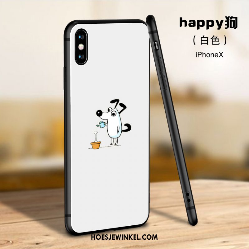 iPhone X Hoesje Mobiele Telefoon Trendy Merk Glas, iPhone X Hoesje Nieuw Wit