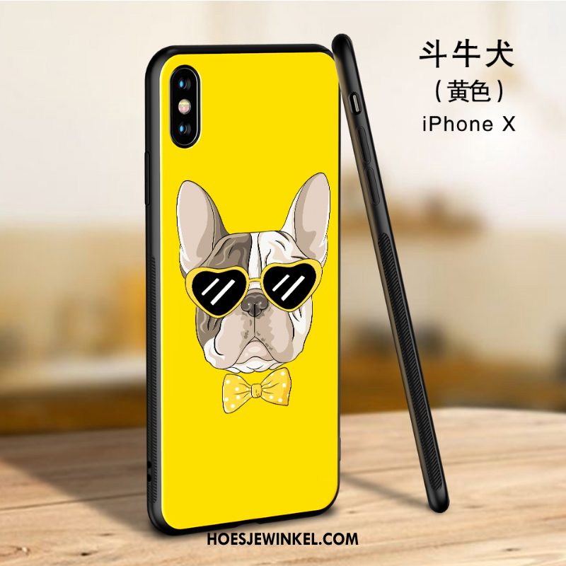 iPhone X Hoesje Mobiele Telefoon Trendy Merk Glas, iPhone X Hoesje Nieuw Wit