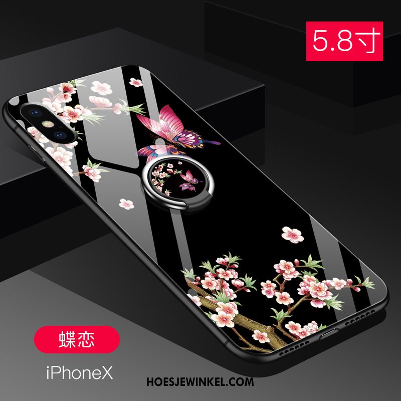 iPhone X Hoesje Siliconen Mooie Trendy Merk, iPhone X Hoesje Purper Bescherming