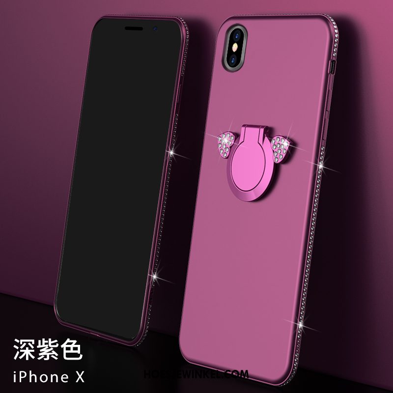 iPhone X Hoesje Siliconen Ring Nieuw, iPhone X Hoesje Trendy Merk Zacht