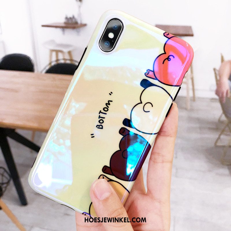 iPhone X Hoesje Vers Lovers Geel, iPhone X Hoesje Zacht Hoes