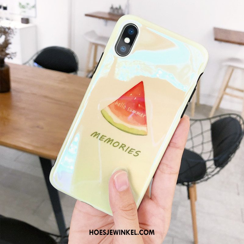 iPhone X Hoesje Vers Lovers Geel, iPhone X Hoesje Zacht Hoes