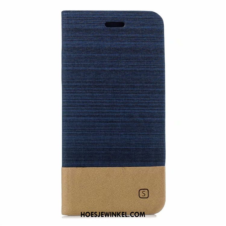 iPhone Xr Hoesje Anti-fall Canvas Bedrijf, iPhone Xr Hoesje Folio Mobiele Telefoon