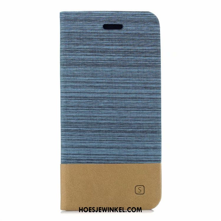 iPhone Xr Hoesje Anti-fall Canvas Bedrijf, iPhone Xr Hoesje Folio Mobiele Telefoon