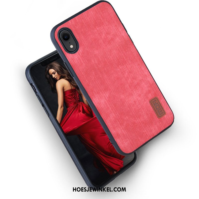 iPhone Xr Hoesje Anti-fall Siliconen Bescherming, iPhone Xr Hoesje Mobiele Telefoon Roze