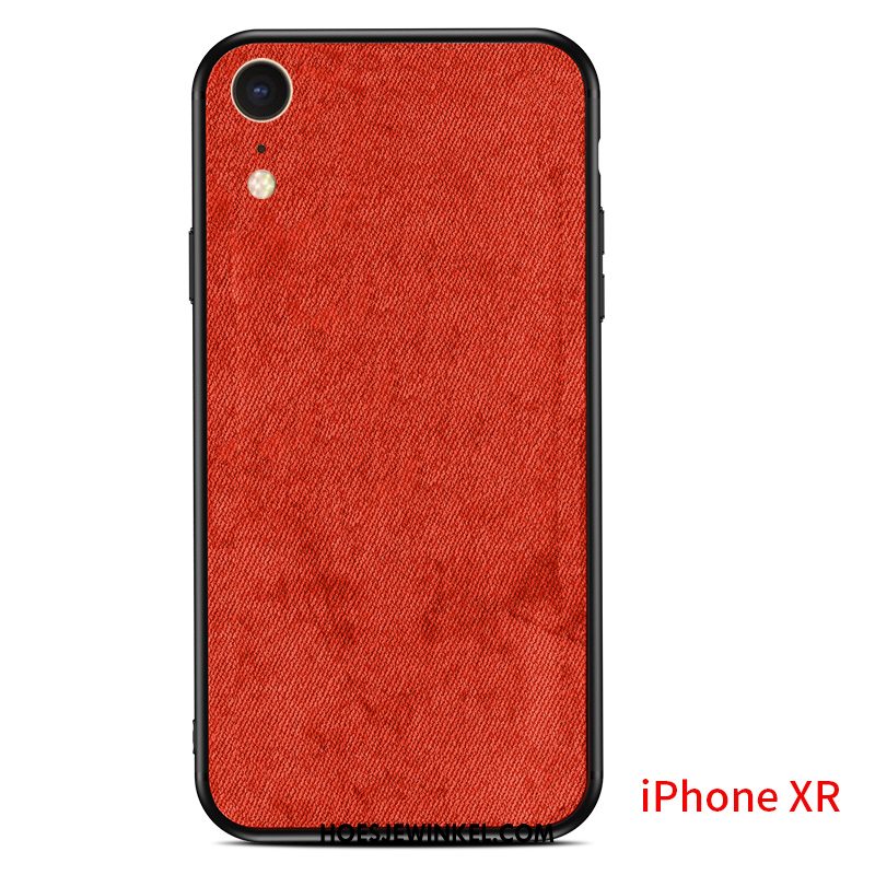 iPhone Xr Hoesje Dun Grijs Siliconen, iPhone Xr Hoesje Trendy Merk Net Red