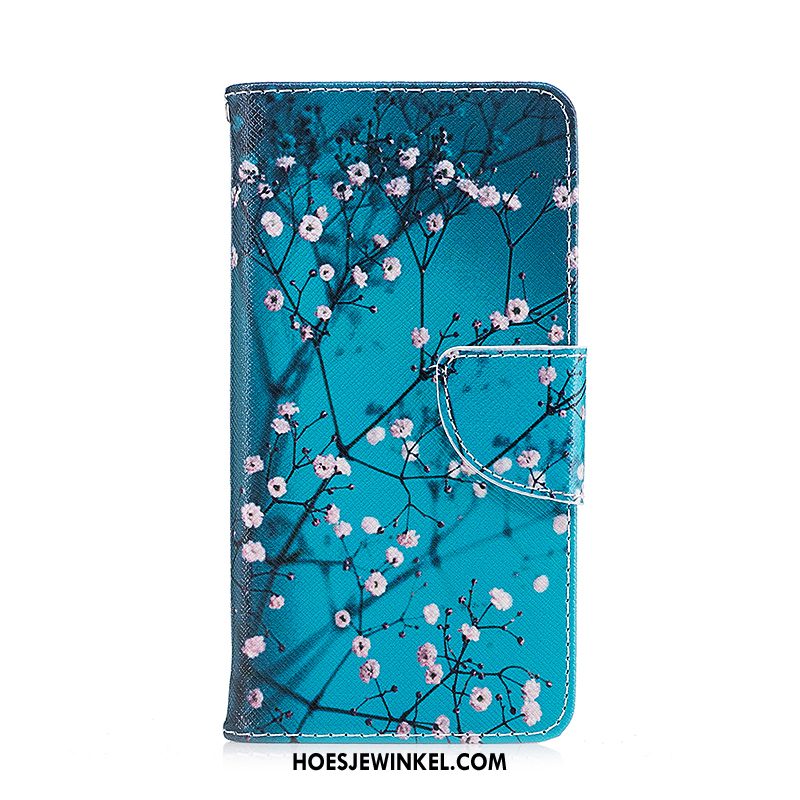 iPhone Xr Hoesje Leren Etui Bescherming Spotprent, iPhone Xr Hoesje Wit Mobiele Telefoon