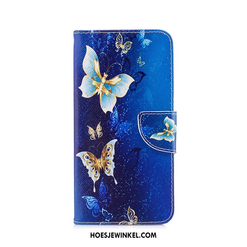 iPhone Xr Hoesje Leren Etui Bescherming Spotprent, iPhone Xr Hoesje Wit Mobiele Telefoon