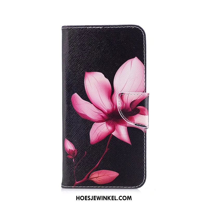 iPhone Xr Hoesje Leren Etui Bescherming Spotprent, iPhone Xr Hoesje Wit Mobiele Telefoon