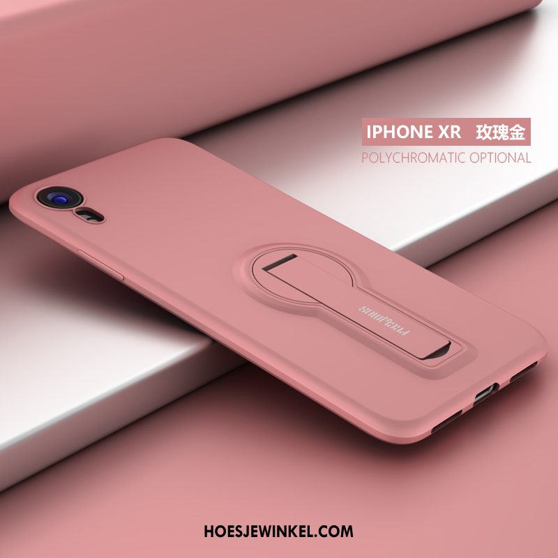 iPhone Xr Hoesje Lichte En Dun Schrobben Trendy Merk, iPhone Xr Hoesje Siliconen Ondersteuning