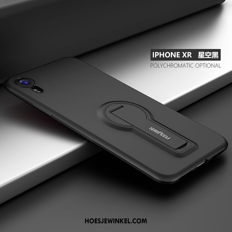 iPhone Xr Hoesje Lichte En Dun Schrobben Trendy Merk, iPhone Xr Hoesje Siliconen Ondersteuning