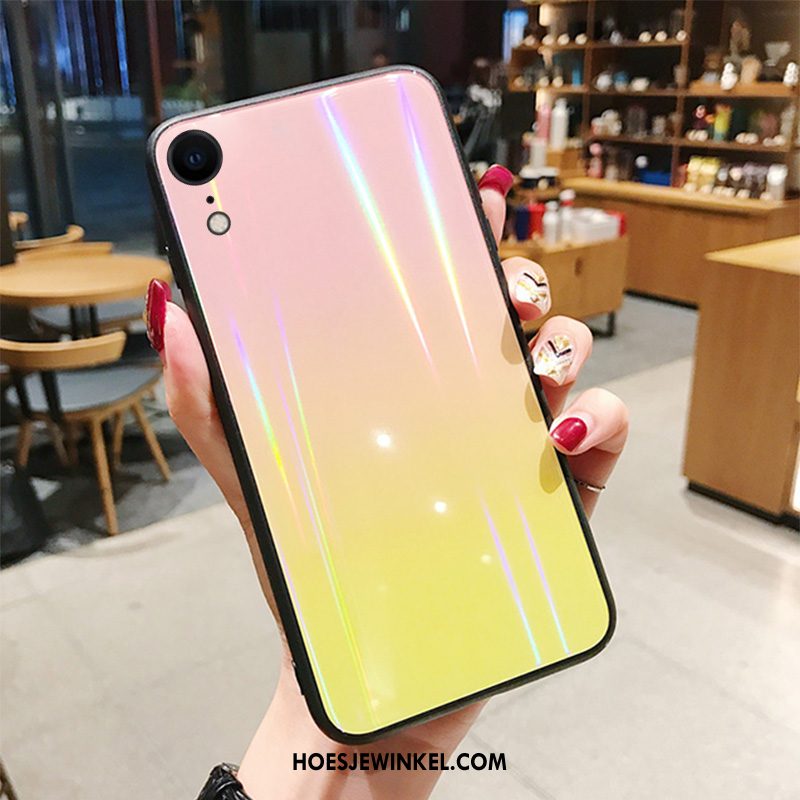iPhone Xr Hoesje Nieuw Mobiele Telefoon Roze, iPhone Xr Hoesje Trendy Merk Glas