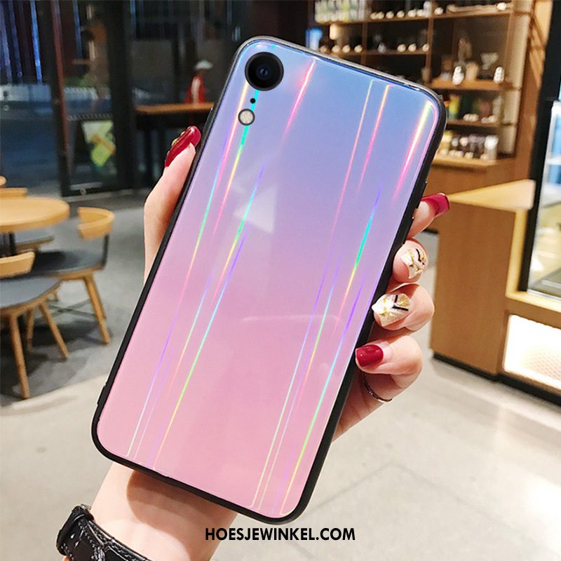 iPhone Xr Hoesje Nieuw Mobiele Telefoon Roze, iPhone Xr Hoesje Trendy Merk Glas