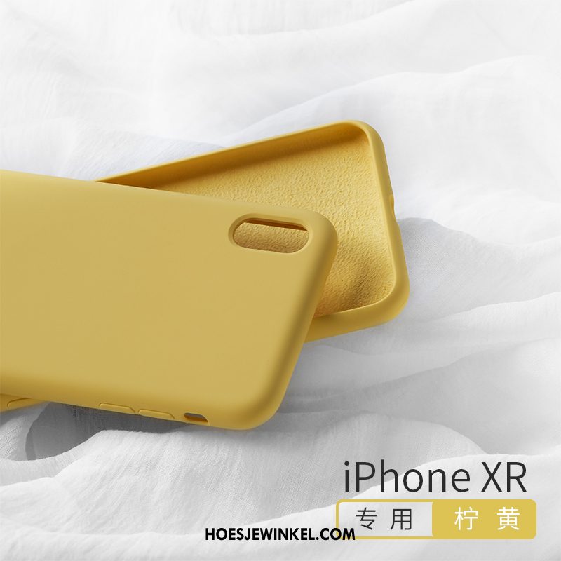 iPhone Xr Hoesje Trendy Merk Geel Hoes, iPhone Xr Hoesje Anti-fall Nieuw