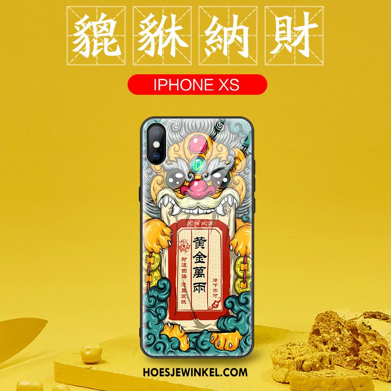 iPhone Xs Hoesje All Inclusive Trendy Merk Bescherming, iPhone Xs Hoesje Anti-fall Dun