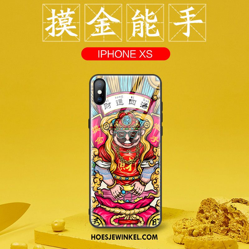 iPhone Xs Hoesje All Inclusive Trendy Merk Bescherming, iPhone Xs Hoesje Anti-fall Dun