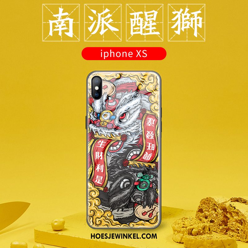 iPhone Xs Hoesje All Inclusive Trendy Merk Bescherming, iPhone Xs Hoesje Anti-fall Dun