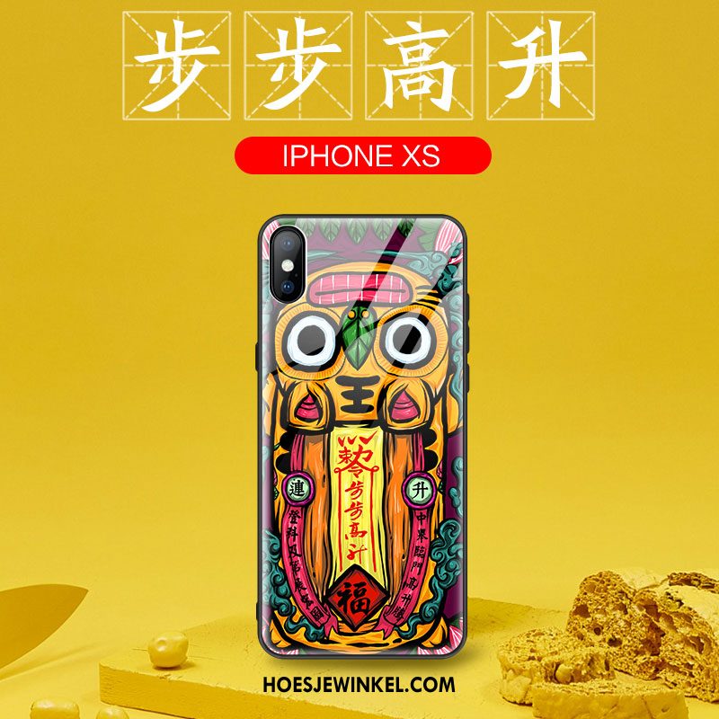 iPhone Xs Hoesje All Inclusive Trendy Merk Bescherming, iPhone Xs Hoesje Anti-fall Dun