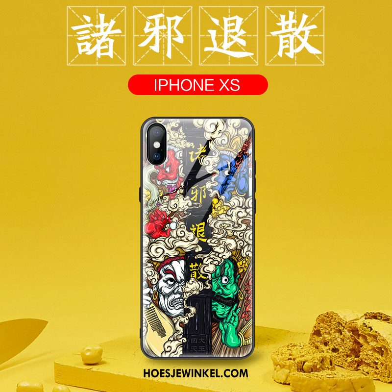 iPhone Xs Hoesje All Inclusive Trendy Merk Bescherming, iPhone Xs Hoesje Anti-fall Dun