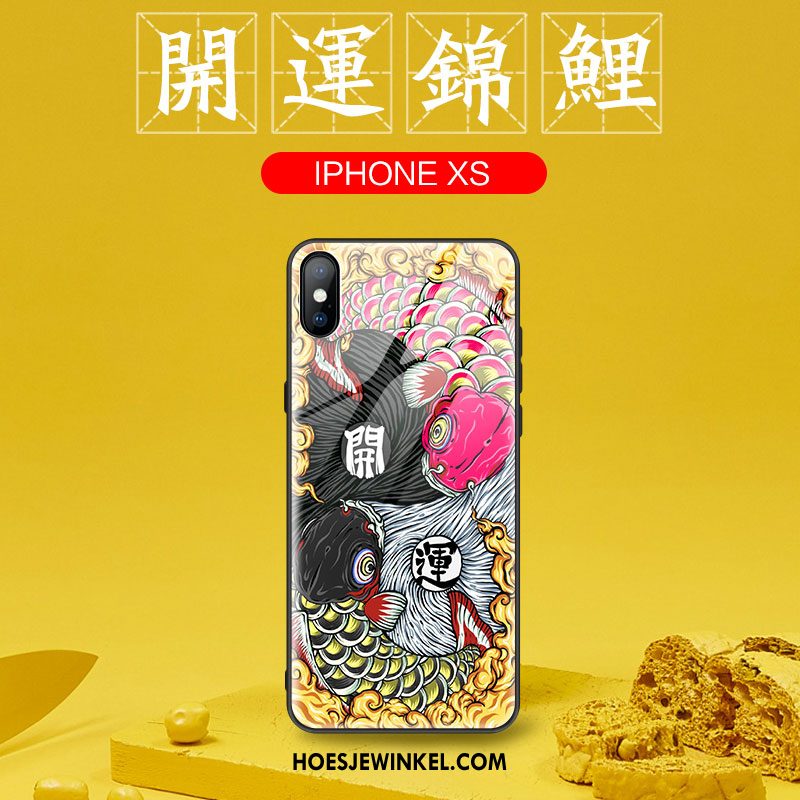 iPhone Xs Hoesje All Inclusive Trendy Merk Bescherming, iPhone Xs Hoesje Anti-fall Dun