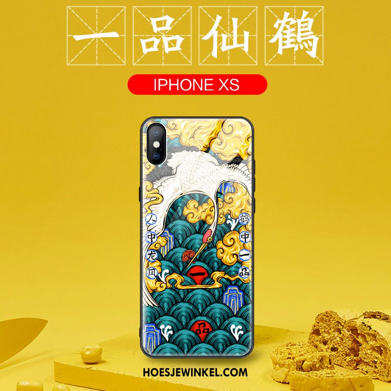 iPhone Xs Hoesje All Inclusive Trendy Merk Bescherming, iPhone Xs Hoesje Anti-fall Dun