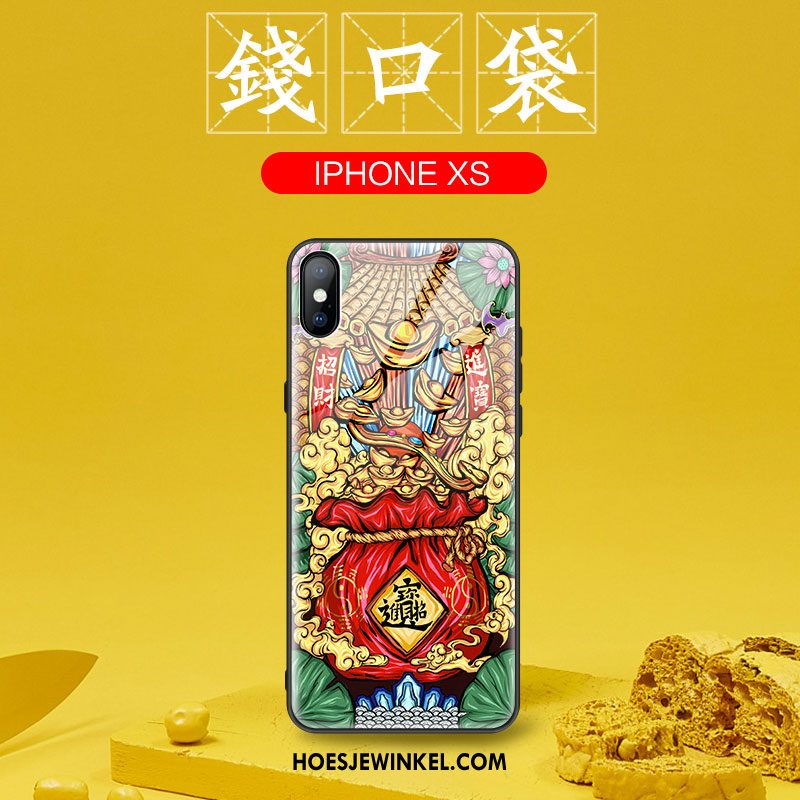 iPhone Xs Hoesje All Inclusive Trendy Merk Bescherming, iPhone Xs Hoesje Anti-fall Dun