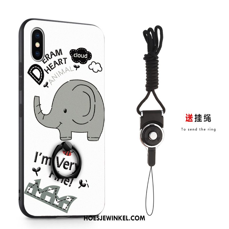 iPhone Xs Hoesje Hanger Hoes Lovers, iPhone Xs Hoesje Persoonlijk Schrobben