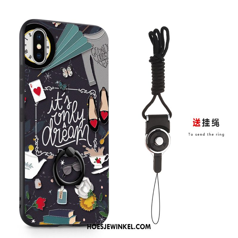 iPhone Xs Hoesje Hanger Hoes Lovers, iPhone Xs Hoesje Persoonlijk Schrobben