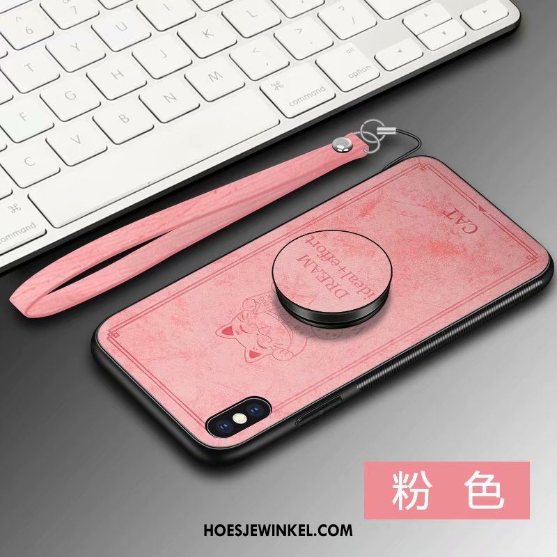 iPhone Xs Hoesje Hard Rood Ring, iPhone Xs Hoesje Patroon Persoonlijk