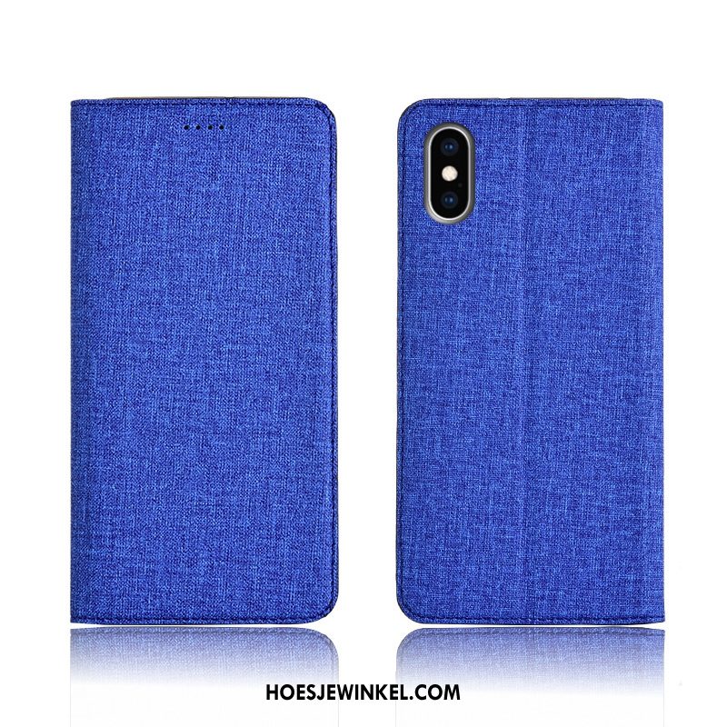 iPhone Xs Hoesje Leren Etui Trendy Merk Mobiele Telefoon, iPhone Xs Hoesje Siliconen All Inclusive