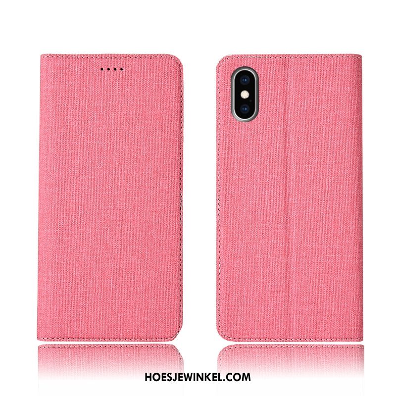 iPhone Xs Hoesje Leren Etui Trendy Merk Mobiele Telefoon, iPhone Xs Hoesje Siliconen All Inclusive