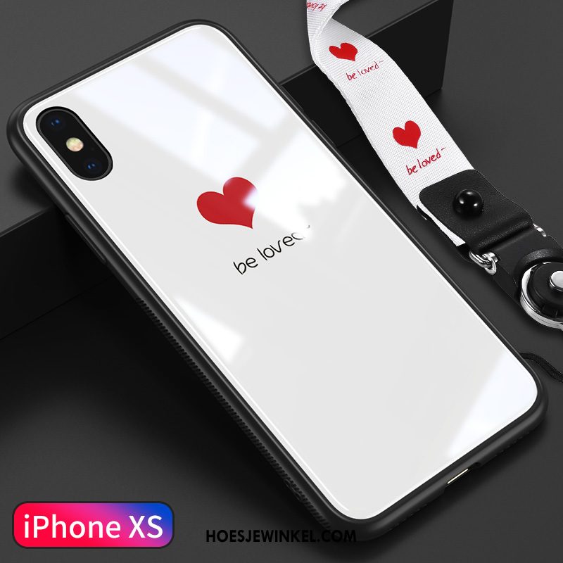 iPhone Xs Hoesje Lovers Persoonlijk Mobiele Telefoon, iPhone Xs Hoesje Nieuw Wit