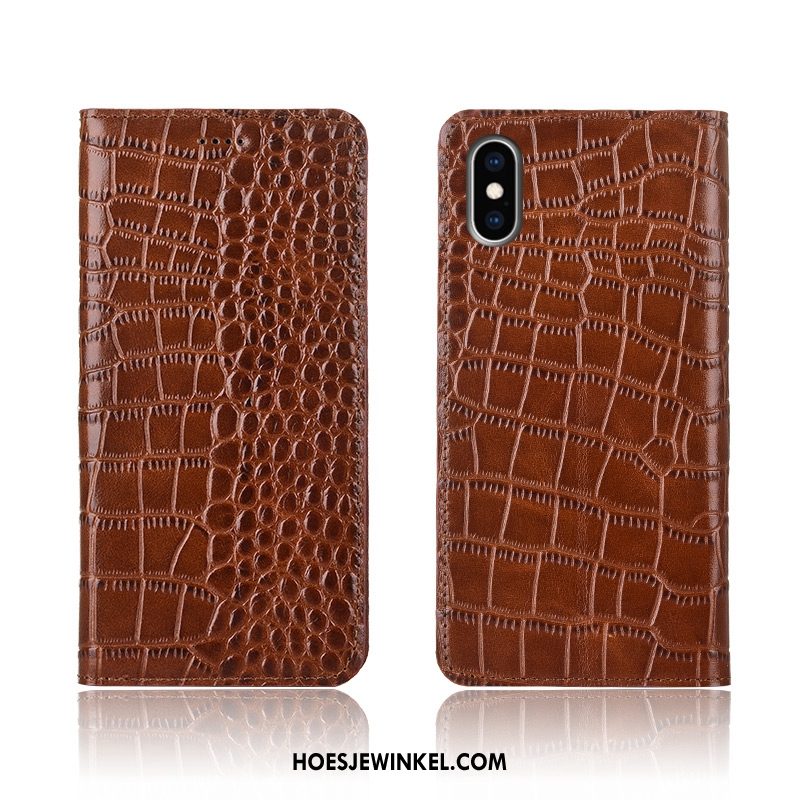 iPhone Xs Hoesje Mobiele Telefoon Persoonlijk Hoes, iPhone Xs Hoesje All Inclusive Bescherming Braun