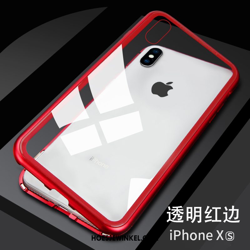 iPhone Xs Hoesje Nieuw Trendy Merk Mobiele Telefoon, iPhone Xs Hoesje Anti-fall Net Red