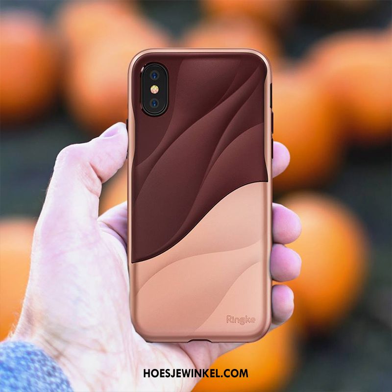 iPhone Xs Hoesje Persoonlijk Schrobben Trendy Merk, iPhone Xs Hoesje Bescherming Mobiele Telefoon