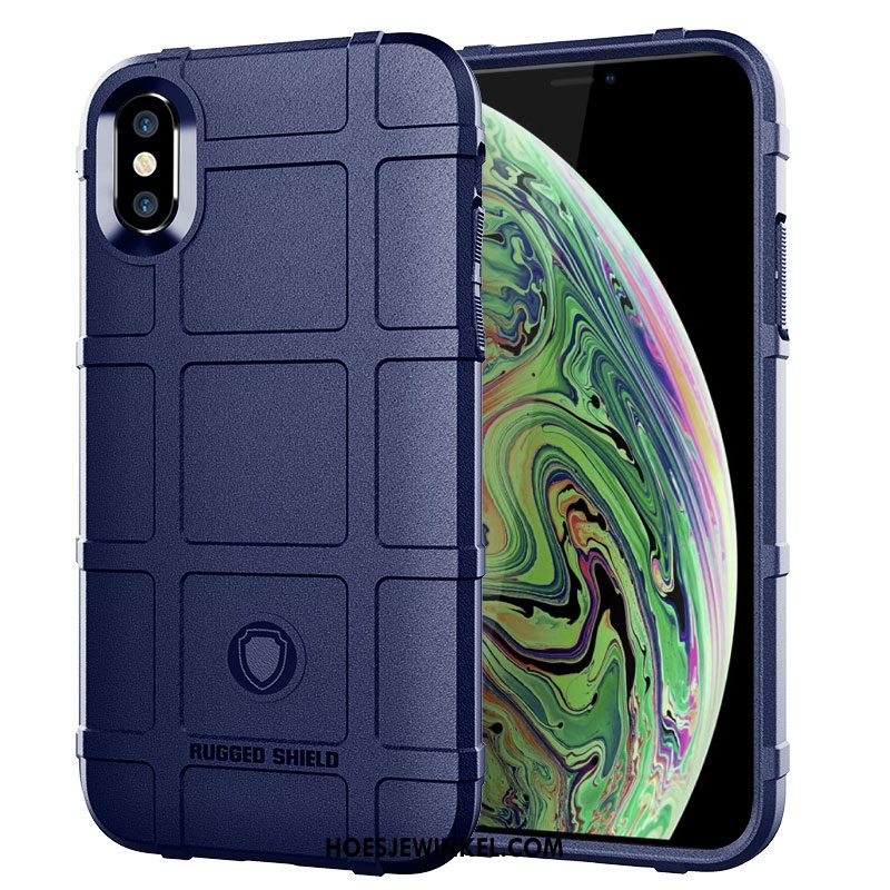 iPhone Xs Hoesje Scheppend Groen Tempereren, iPhone Xs Hoesje Mobiele Telefoon Hoes