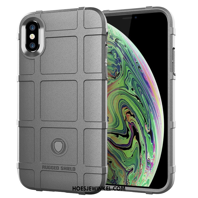 iPhone Xs Hoesje Scheppend Groen Tempereren, iPhone Xs Hoesje Mobiele Telefoon Hoes