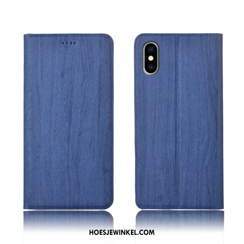 iPhone Xs Hoesje Siliconen All Inclusive Patroon, iPhone Xs Hoesje Anti-fall Bescherming Braun