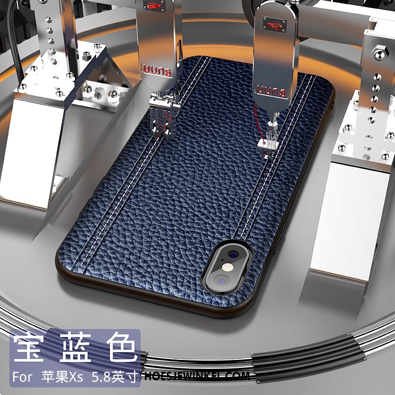 iPhone Xs Hoesje Siliconen Blauw Hoes, iPhone Xs Hoesje High End Nieuw Braun Braun