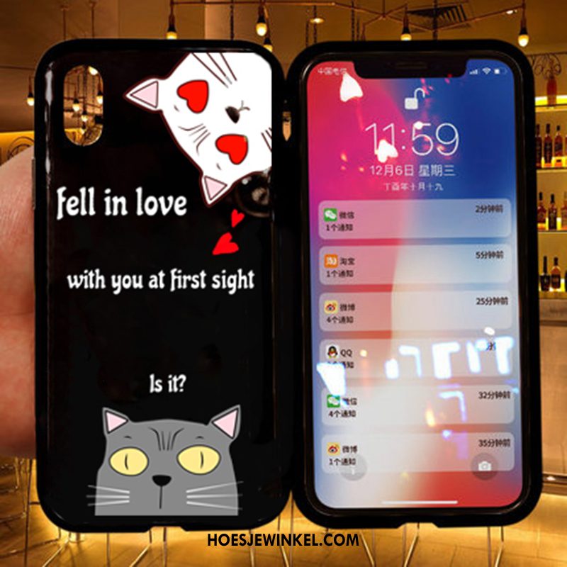 iPhone Xs Hoesje Wit Lovers Trendy Merk, iPhone Xs Hoesje Net Red Nieuw