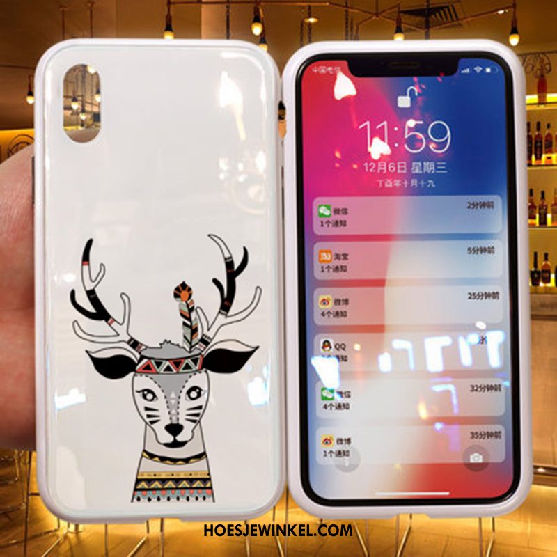 iPhone Xs Hoesje Wit Lovers Trendy Merk, iPhone Xs Hoesje Net Red Nieuw