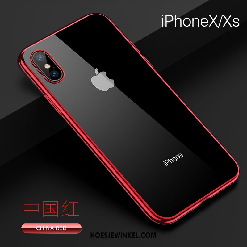 iPhone Xs Hoesje Zacht All Inclusive Anti-fall, iPhone Xs Hoesje Net Red Mobiele Telefoon