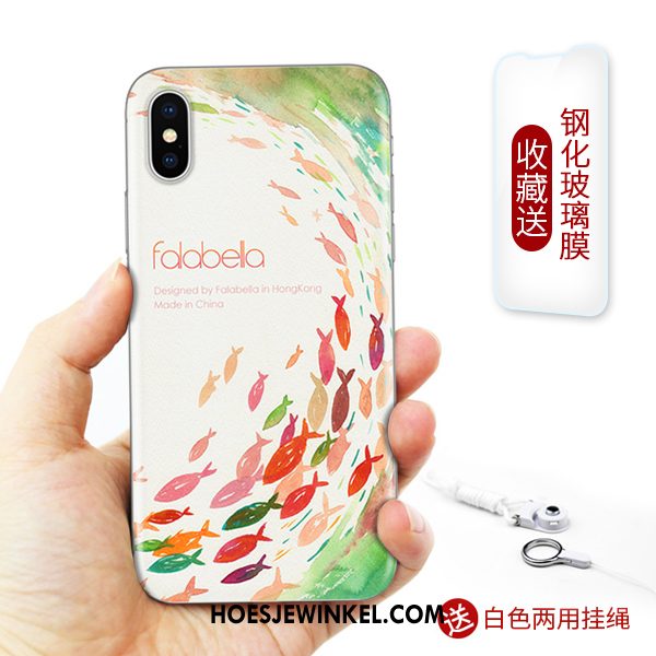 iPhone Xs Hoesje Zacht Siliconen Mobiele Telefoon, iPhone Xs Hoesje Kunst Hoes