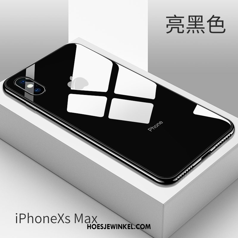 iPhone Xs Max Hoesje Anti-fall Rood All Inclusive, iPhone Xs Max Hoesje Mobiele Telefoon Dun