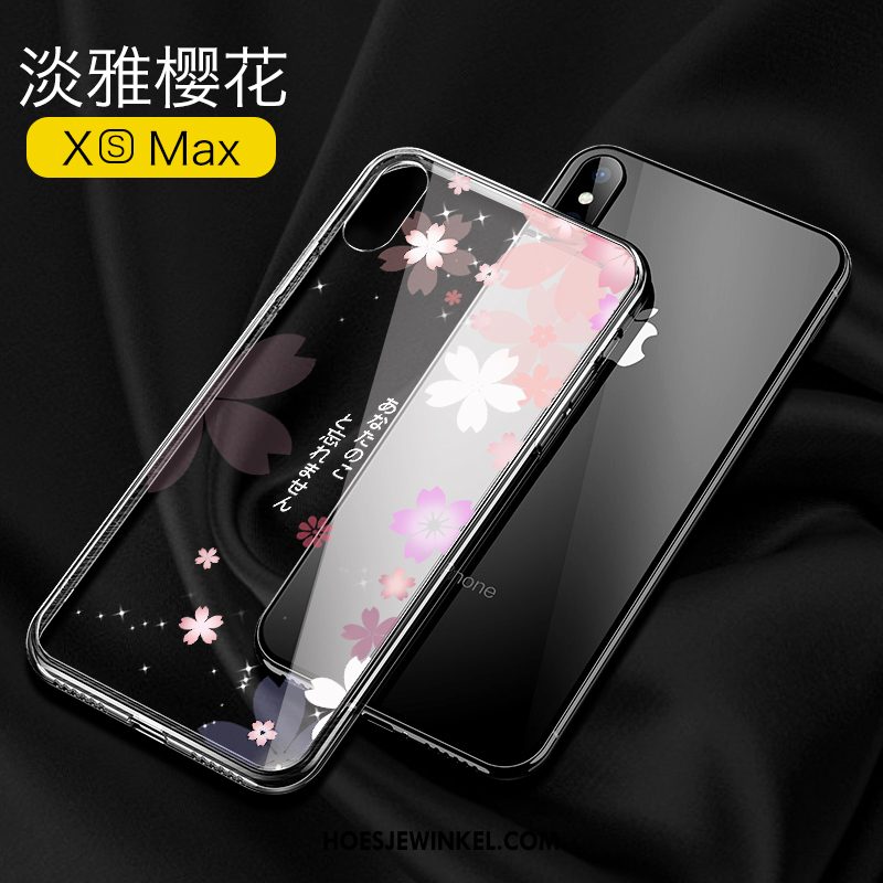 iPhone Xs Max Hoesje Anti-fall Trendy Merk Doorzichtig, iPhone Xs Max Hoesje Persoonlijk Mobiele Telefoon