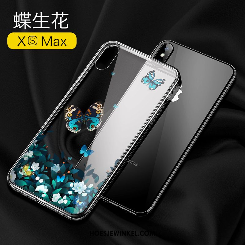 iPhone Xs Max Hoesje Anti-fall Trendy Merk Doorzichtig, iPhone Xs Max Hoesje Persoonlijk Mobiele Telefoon