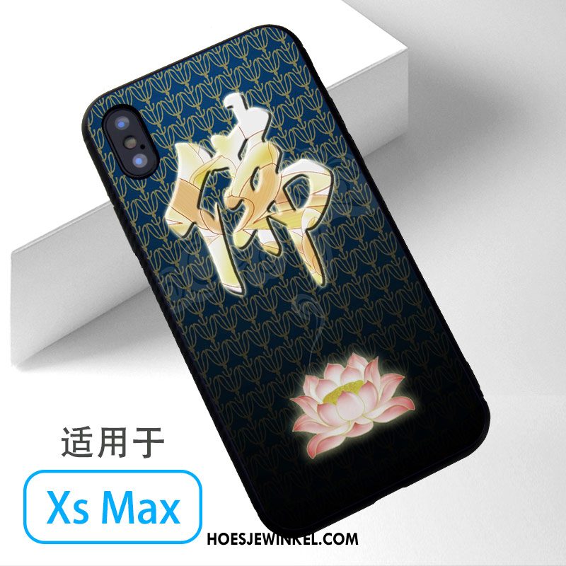 iPhone Xs Max Hoesje Geel Boeddha Mobiele Telefoon, iPhone Xs Max Hoesje