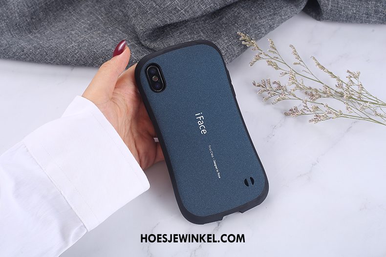 iPhone Xs Max Hoesje Hanger Hoes Schrobben, iPhone Xs Max Hoesje Anti-fall Mobiele Telefoon