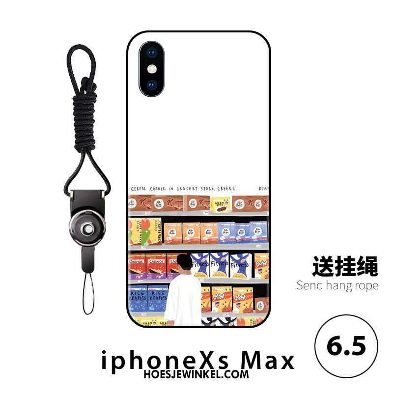 iPhone Xs Max Hoesje Hanger Reliëf Bescherming, iPhone Xs Max Hoesje Scheppend Zacht