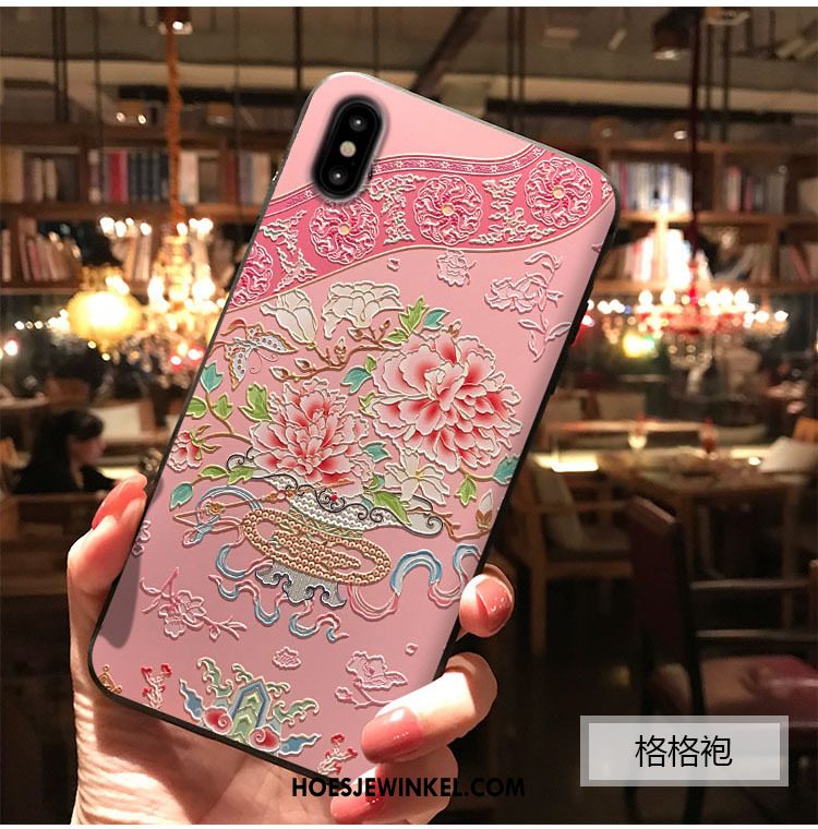 iPhone Xs Max Hoesje Kers Groen Paleis, iPhone Xs Max Hoesje Mobiele Telefoon Wind